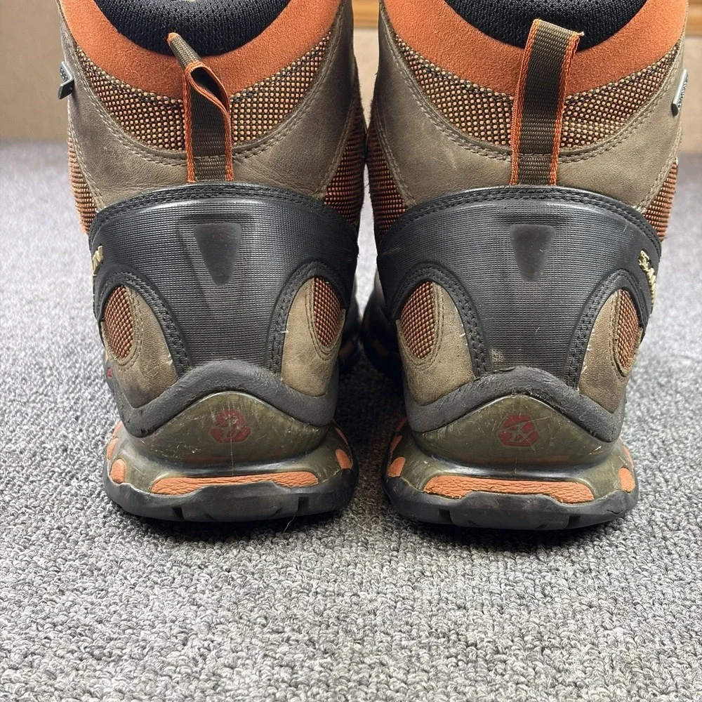 Salomon Quest 4D GTX Gore-Tex Trail Hiking Boots Brown Orange Mens 12 278432